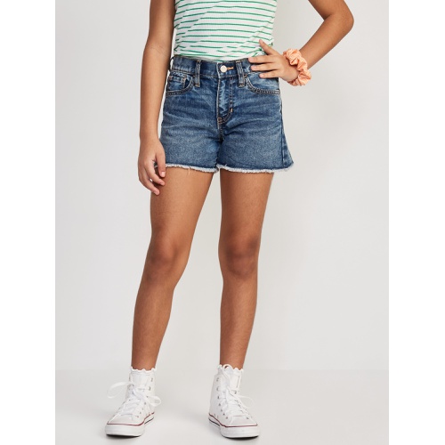 올드네이비 High-Waisted Frayed-Hem Jean Shorts for Girls