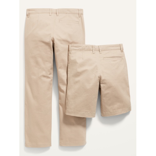 올드네이비 Straight Uniform Pants & Shorts Knee Length 2-Pack for Boys Hot Deal