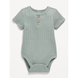 Unisex Thermal-Knit Henley Bodysuit for Baby Hot Deal