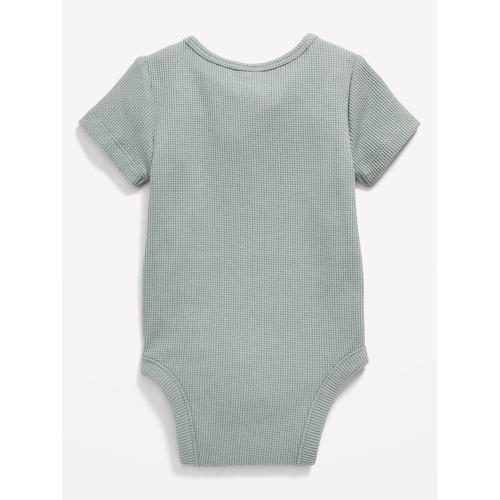 올드네이비 Unisex Thermal-Knit Henley Bodysuit for Baby Hot Deal
