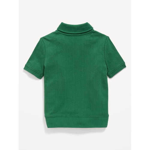 올드네이비 Snap-Button Pointelle-Knit Polo Shirt for Toddler Boys