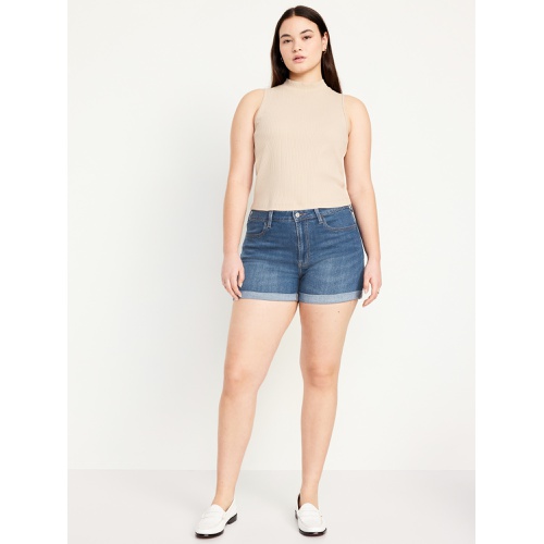 올드네이비 High-Waisted Wow Jean Shorts -- 3-inch inseam Hot Deal