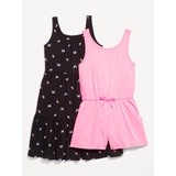 Sleeveless Tiered Dress and Romper 2-Pack for Girls Hot Deal