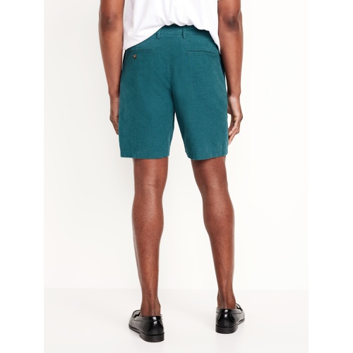 올드네이비 Rotation Chino Linen-Blend Shorts -- 8-inch inseam