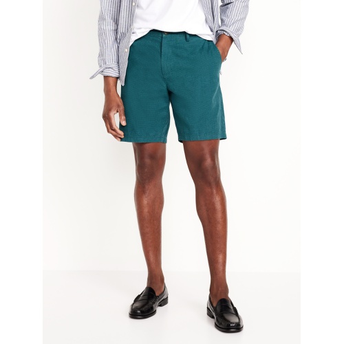 올드네이비 Rotation Chino Linen-Blend Shorts -- 8-inch inseam
