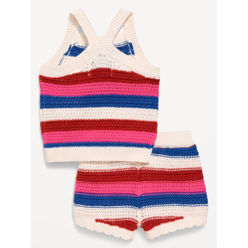 올드네이비 Sleeveless Sweater-Knit Tank and Shorts Set for Baby
