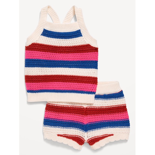올드네이비 Sleeveless Sweater-Knit Tank and Shorts Set for Baby