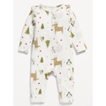 Printed Henley Ruffle-Trim Jumpsuit for Baby Hot Deal