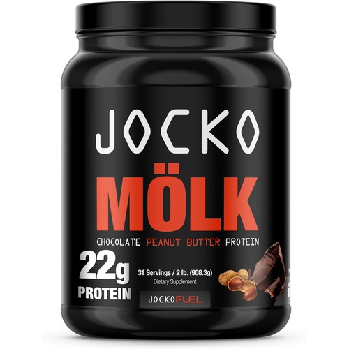  Origin Jocko Moelk Whey Protein Powder (Chocolate Peanut Butter) - Keto, Probiotics, Grass Fed, Digestive Enzymes, Amino Acids, Sugar Free Monk Fruit Blend - Supports Muscle Recovery and G
