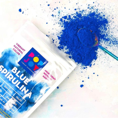  100% Blue SPIRULINA Powder by POPJOY - Vibrant SUPERFOODS