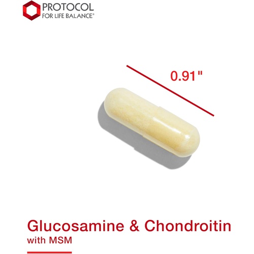  Protocol For Life Balance - Glucosamine and Chondroitin with MSM - 180 Capsules