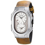 Philip Stein Mens 200-SLG-CAM Swiss Signature Analog Display Swiss Quartz Brown Watch