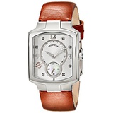 Philip Stein Womens 21-DSIL-CIBR Classic Stainless Steel Watch With Brown Leather Band