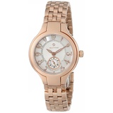 Philip Stein Womens 44RGP-FMOP-SS5RGP Round Collection Rose Gold-Plated Watch