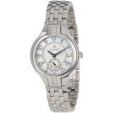 Philip Stein Womens 44SD-FMOP-SS5 Stainless Steel Watch with Diamond Studding and Link Bracelet