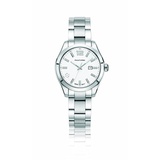 Philip Stein Womens Traveler Stainless Steel Swiss-Quartz Watch with Stainless-Steel Strap, Silver, 175.3 (Model: 91-CWSL-SS)