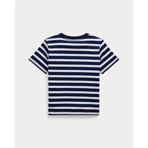 폴로 랄프로렌 Logo Striped Cotton Jersey Tee