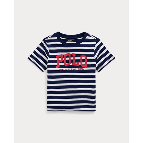 폴로 랄프로렌 Logo Striped Cotton Jersey Tee