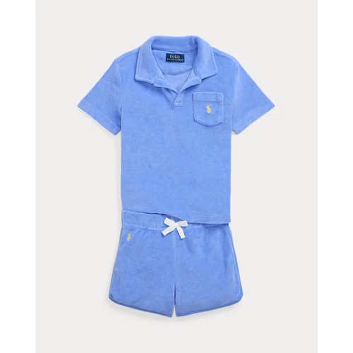 폴로 랄프로렌 Terry Polo Shirt & Short Set