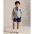 Straight Fit Linen-Cotton Short