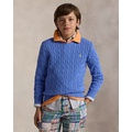 Cable-Knit Cotton Sweater