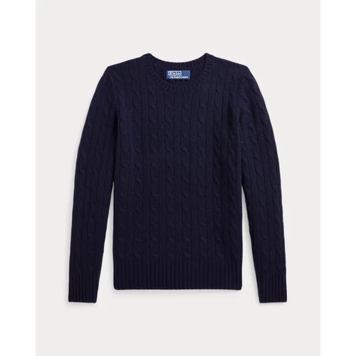 폴로 랄프로렌 The Iconic Cable-Knit Cashmere Sweater