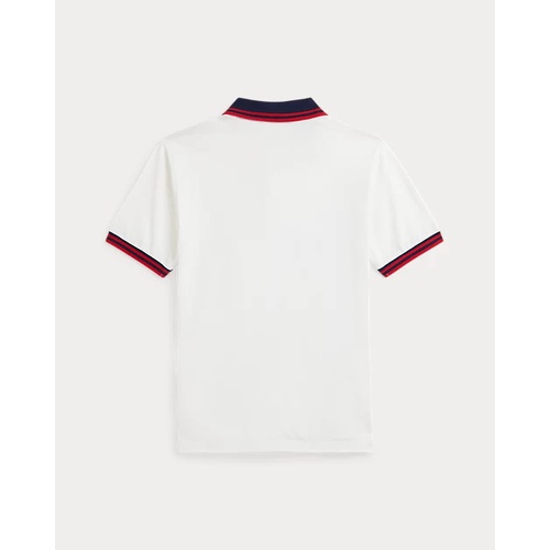 폴로 랄프로렌 Baseball-Logo Cotton Mesh Polo Shirt