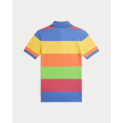 폴로 랄프로렌 Striped Cotton Mesh Polo Shirt