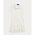 Polo Pony Stretch Mesh Polo Dress