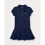 Stretch Mesh Polo Dress