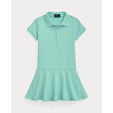 Stretch Mesh Polo Dress