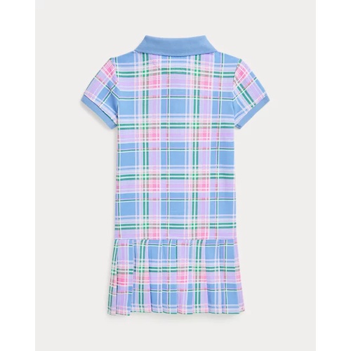 폴로 랄프로렌 Plaid Cotton Mesh Polo Dress