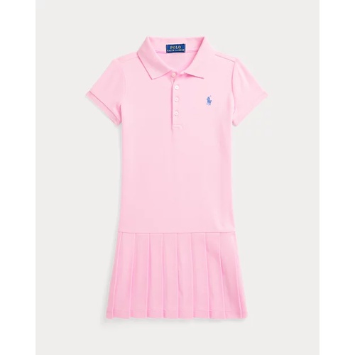 폴로 랄프로렌 Pleated Stretch Mesh Polo Dress
