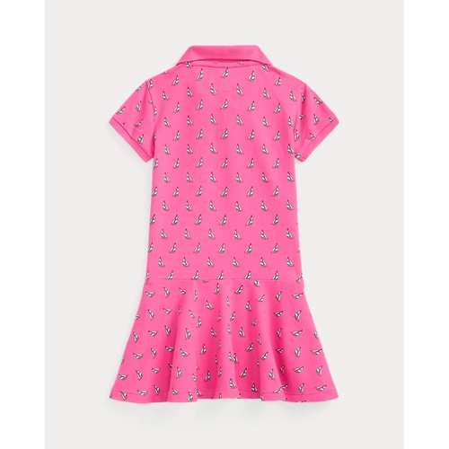 폴로 랄프로렌 Sailboat-Print Stretch Mesh Polo Dress