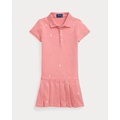 Polo Pony Stretch Mesh Polo Dress