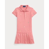 Polo Pony Stretch Mesh Polo Dress
