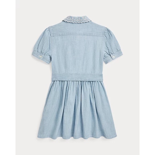 폴로 랄프로렌 Belted Indigo Chambray Shirtdress