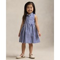 Striped Cotton Poplin Shirtdress
