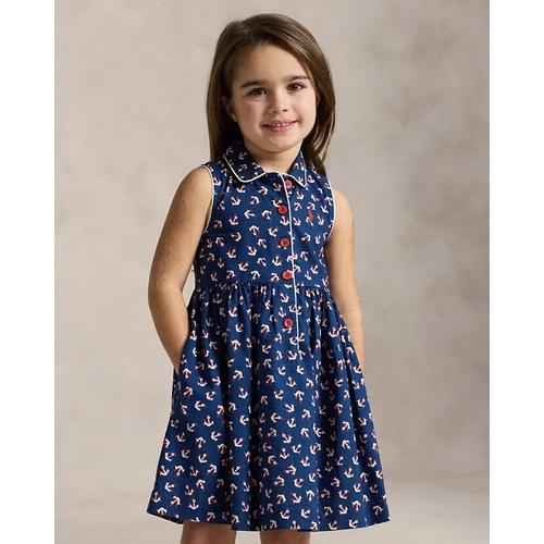 폴로 랄프로렌 Anchor-Print Cotton Shirtdress