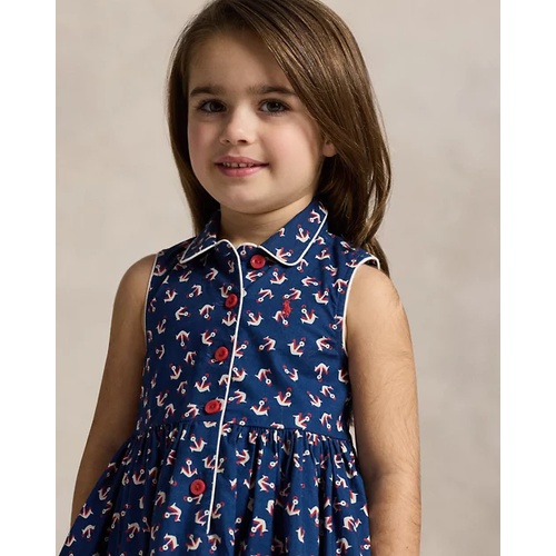 폴로 랄프로렌 Anchor-Print Cotton Shirtdress