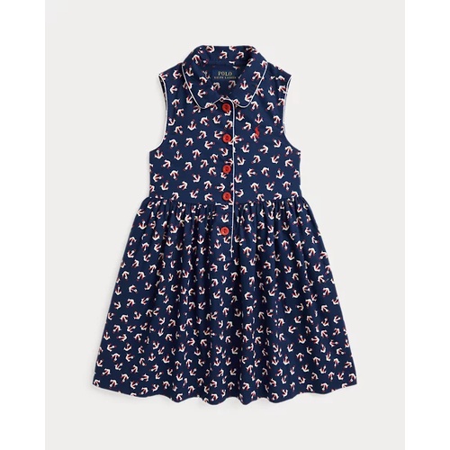 폴로 랄프로렌 Anchor-Print Cotton Shirtdress