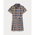 Plaid Cotton Shirtdress