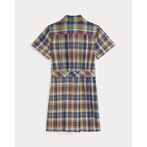폴로 랄프로렌 Plaid Cotton Shirtdress