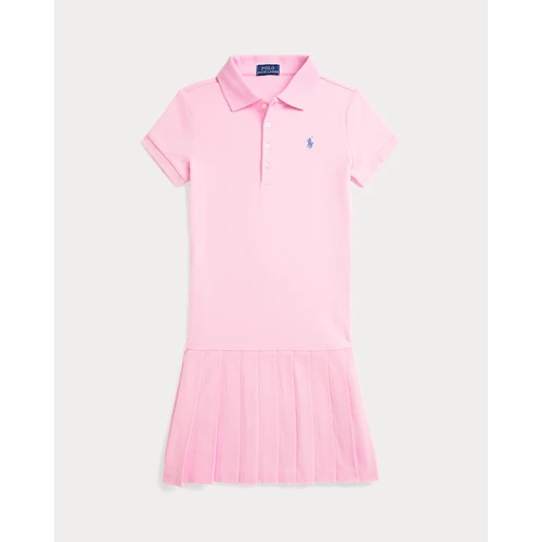 폴로 랄프로렌 Pleated Stretch Mesh Polo Dress
