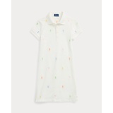 Polo Pony Stretch Mesh Polo Dress