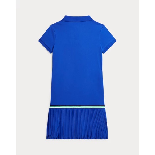 폴로 랄프로렌 Pleated Stretch Mesh Polo Dress