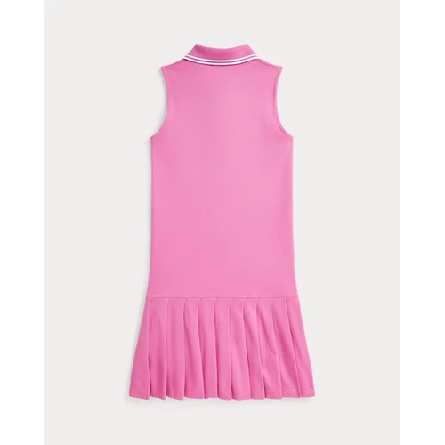 폴로 랄프로렌 Pleated Stretch Mesh Polo Dress