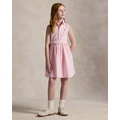 Belted Cotton Oxford Shirtdress