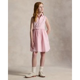Belted Cotton Oxford Shirtdress