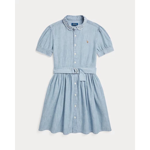 폴로 랄프로렌 Belted Indigo Chambray Shirtdress